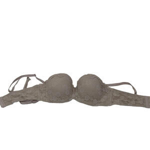 Marks & Spencer Bra Womens 34B Beige Fawn Lace Padded Underwire Multiway